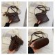 Lingge Bucket Bag Female Retro Texture Shoulder Bag Western