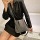 Crossbody Shoulder Bag Korean Fashion Frosted Bucket Bag