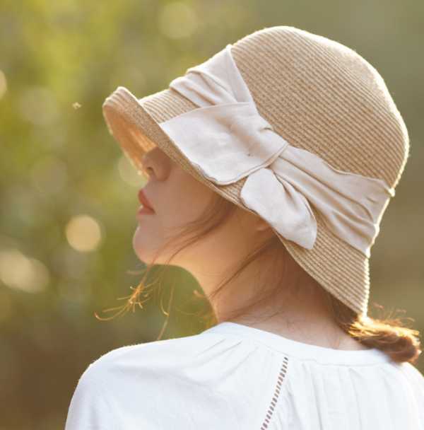 Women's Japanese Style Simple Shade Straw Hat